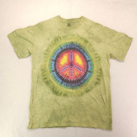 The Mountain Crew Neck Short Sleeve Graphic T Shirt Mens Size Large L Tie Dye - Picture 2 of 9